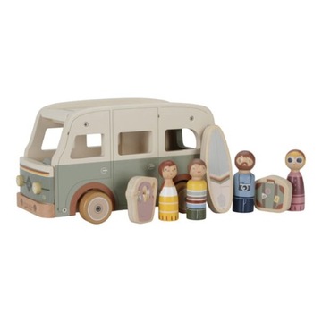 CAMPERVAN VINTAGE DREWNIANY FSC Z FIGURKAMI LITTLE DUTCH