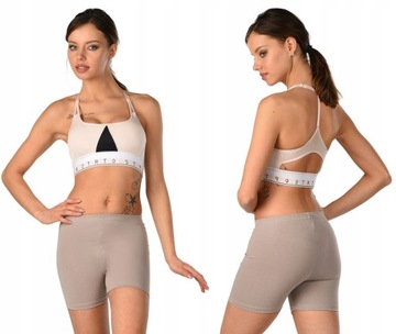 LEGGINSY szorty krótkie spodenki bawełna M/38