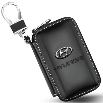 EKOSKÓRA ETUI SASZETKA POKROWIEC NA KLUCZE KLUCZYK SAMOCHODOWY HYUNDAI LOGO