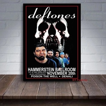 Plakat na płótnie Retro zespół Deftones plakat kla