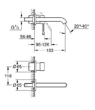 Grohe Essence смеситель для умывальника 19408GL1