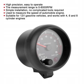 Obrotomierz samochodowy Obrotomierz 12V