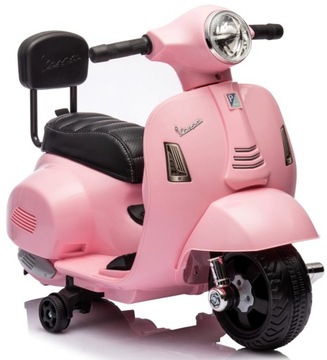Самокат Vespa аккумуляторный с сиденьем из эко-кожи с прострочкой