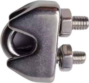 ЗАЖИМ ИЗ НЕРЖАВЕЮЩЕЙ НЕРЖАВЕЮЩЕЙ 3 мм ДЛЯ СТАЛЬНОГО КАНАТА