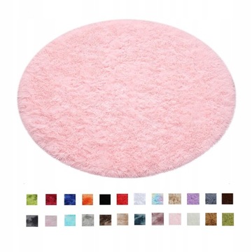DYWAN SALON SYPIALNIA OKRĄGŁY 120cm MIĘKKI DYWANIK