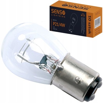ŻARÓWKA SENSO P21/4W 12V 21/4W BAZ15d