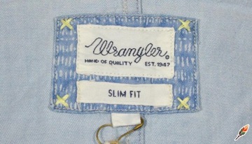WRANGLER koszula SLIM blue WESTERN SHIRT _ L
