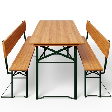 БАРНЫЙ НАБОР ДЛЯ ПИВНОГО САДА, СТОЛ, СТОЛ + 2 СКАМЬИ