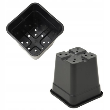 Большая садовая горшка прямоугольная пластиковая вставка 3x18l терраса садовый балкон