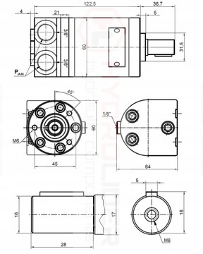 ГИДРАВЛИЧЕСКИЙ ДВИГАТЕЛЬ СММ 50 Т 20Л 400ОБ ГИДРОЛИДЕР