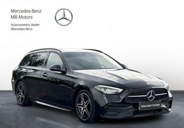 Mercedes Klasa C W206 Kombi 2.0 220d 200KM 2021 Mercedes-Benz Klasa C AMG Line Kamera Czujniki LED MBUX Distronic Android, zdjęcie 6