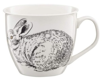 AMBITION DUŻY KUBEK PORCELANOWY WILD RABBIT 550ML