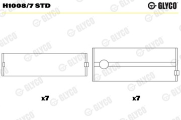 GLYCO H1008/7 STD SILENTBLOK LOŽISKO KLIKOVÉ HŘÍDELE OJNICE