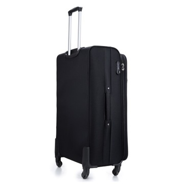 БОЛЬШОЙ дорожный чемодан, багаж на колесах, мягкий, вместительный, тканевый ЦВЕТА