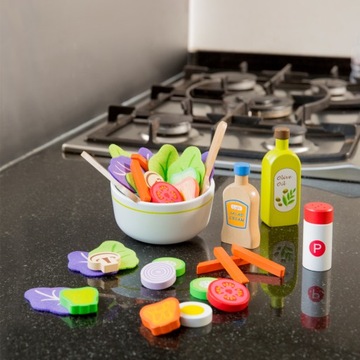 НОВЫЕ КЛАССИЧЕСКИЕ ИГРУШКИ НАБОР ДЕРЕВЯННЫХ САЛАТОВ