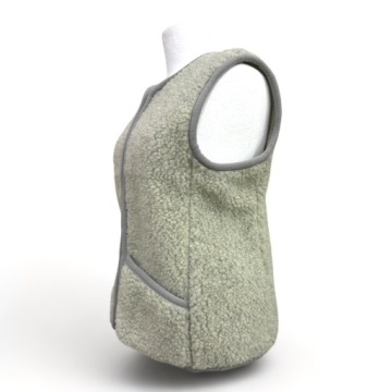 ЖИЛЕТ ЖЕНСКИЙ, 100% МЕРИНОСОВАЯ ШЕРСТЬ, Р 50 СЕРЫЙ