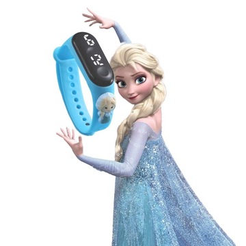 ELEKTRONICKÉ SUPER LED HODINKY PRE DIEVČATKO SMARTWATCH FROZEN ELSA