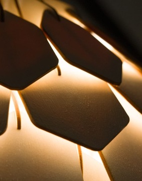 Deku - Esmeralda Деревянный подвесной светильник белый