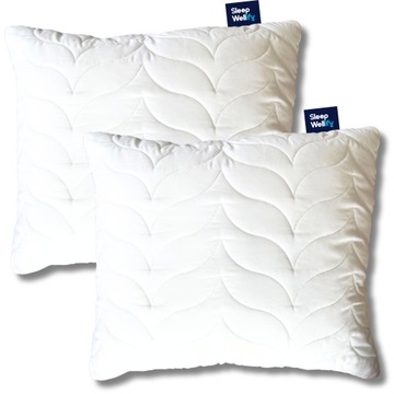 2 x КОМПЛЕКТ АНТИАЛЛЕРГИЧНЫХ ПОДУШЕК 70х80, ТОЛСТЫЕ, СТЕГАНЫЕ, НА МОЛНИИ