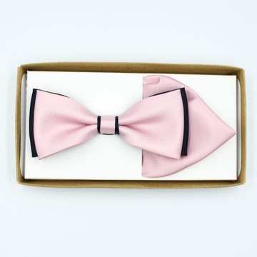 Элегантный пудрово-розовый галстук-бабочка + трубка