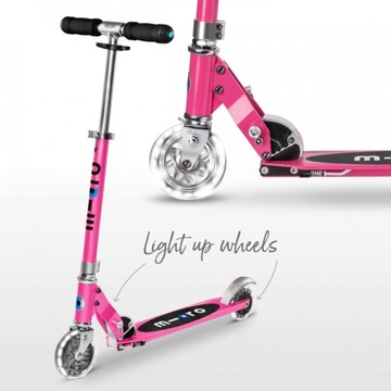 HULAJNOGA MICRO SPRITE PINK LED RÓŻOWA