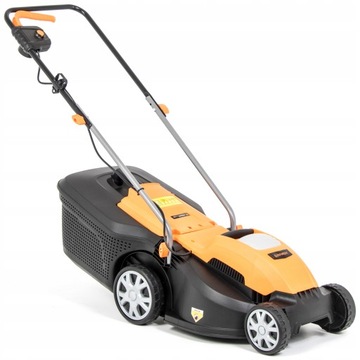 МОЩНАЯ ЭЛЕКТРИЧЕСКАЯ ГАЗОНОКОСИЛКА 1500ВТ 36см 40Л ТИХИЙ СВЕТ С КОРЗИНОЙ