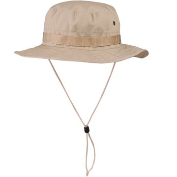 Polski kapelusz Wojskowy DOMINATOR BOONIE Bawełniany Rip-Stop Beżowy Khaki