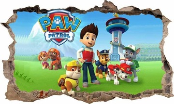 Naklejka Plakat PSI PAW PATROL 3D XXL +GRATIS Nr 2