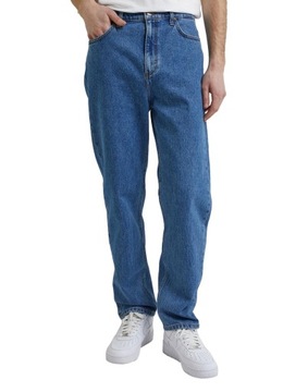 Jeansy Lee W33 L32 Oscar Loose Tapered Light New Hill L76FMWGW