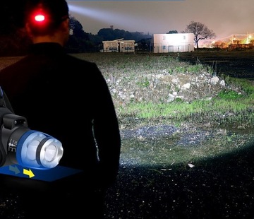 ФАРЫ СВЕТОДИОДНЫЕ ФАРЫ ФАР + АККУМУЛЯТОРЫ 3 РЕЖИМА СВЕТА 2 АККУМУЛЯТОРА