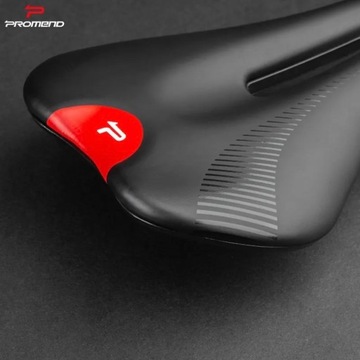 Седло PROMEND SD-557 черно/красное Road/MTB 344г