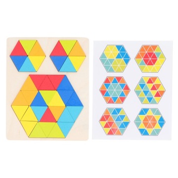 ДЕРЕВЯННАЯ ШЕСТИГРАННАЯ ПАЗЛ ДЛЯ ЛОГИЧЕСКОГО МЫШЛЕНИЯ