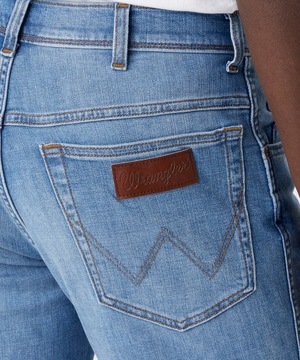 WRANGLER spodnie HIGH WAIST blue jeans TEXAS SLIM _ W33 L30