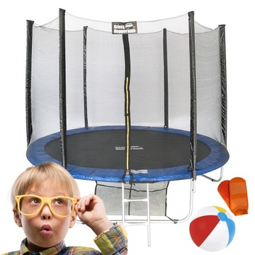 TRAMPOLINA OGRODOWA 3122cm 10ft DRABINKA SIATKA