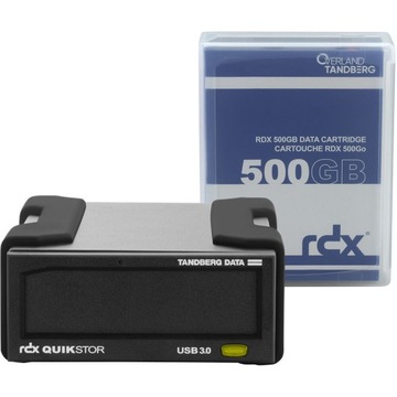Dysk zewnętrzny HDD TandBerg RDX 500GB Czarny (8863RDX)