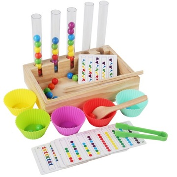 Sorter z probówkami zabawka edukacyjna