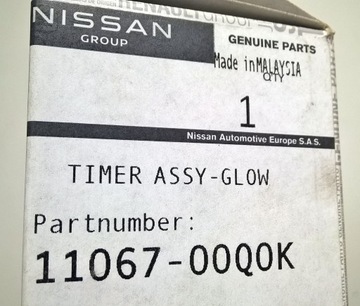 NISSAN NV300 X-TRAIL DCI R9M M9R RELÉ SVÍČEK ŽHAVÍCÍCH OE 11067-00Q0K