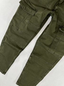 HOUSE jeans khaki bojówki cargo slim fit W31L32 80cm