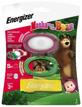 ENERGIZER MASZA i NIEDŹWIEDŹ MASHA LATARKA CZOŁÓWKA