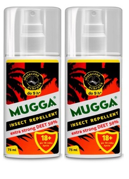 Спрей-репеллент Mugga 50% ДЭТА от комаров 75мл