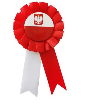 KOTYLION NARODOWY BIAŁO-CZERWONY GODŁO POLSKI ORZEŁ