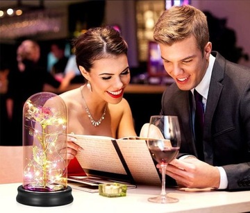 ВЕЧНАЯ РОЗА ПОД ЗАКРЫТЫМ ХРУСТАЛОМ СВЕТОДИОДНЫЙ ПОДАРОК ​​НА ДЕНЬ СВЯТОГО ВАЛЕНТИНА, ДЕНЬ МАТЕРИ WR1