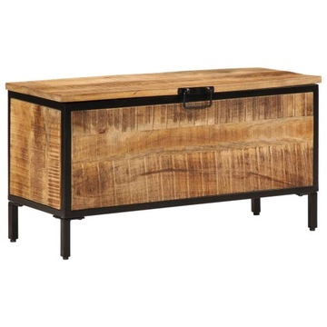 vidaXL Комод, 82x30x43 см, необработанное дерево манго