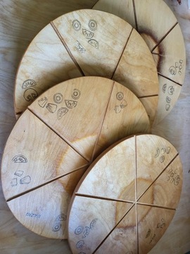 DESKA okrągła Obrotowa do PIZZY Serów+GRAWER 35 CM