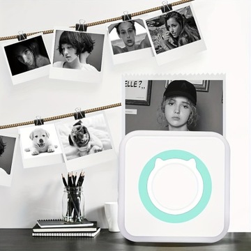 Мини-фотопринтер, беспроводной термопринтер, для фотографий, квитанций, заметок