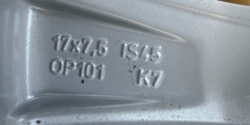 4× DISK HLINÍK OPEL OE INSIGNIA B 7.5" X 17" 5X115 ET 45