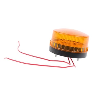 Bursztynowa awaryjna dioda LED migająca lampka ost