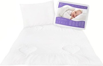 Baby Comfort pikowana kołdra i poduszka 120x90 dla dzieci do łożeczka