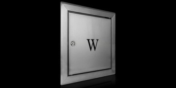 Дверца из нержавеющей стали ВОДЯНОЙ КЛАПАН 25x25 см