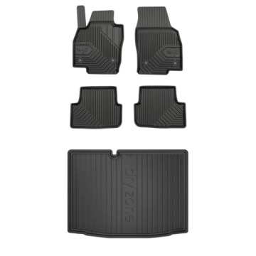 Gumová sada koberců a rohožek Škoda Fabia III 2014-2022 Hatchback, bez pravidel